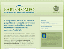 Tablet Screenshot of bartolomeo.ancescao.it